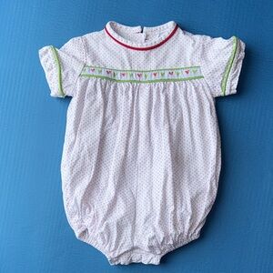 Jetson Cubbington Texas  White Polka Dot Kids Bubble Mickey Mouse size 3 mos